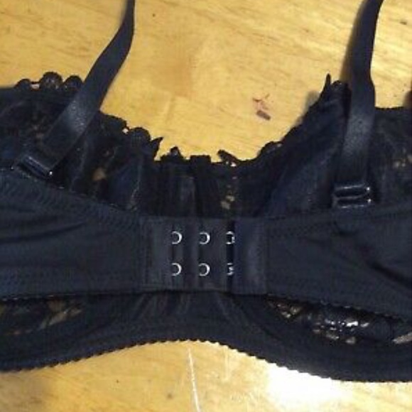 New VOGUES SECRET Black Lace Multi-way BRA 34D - Picture 7 of 10
